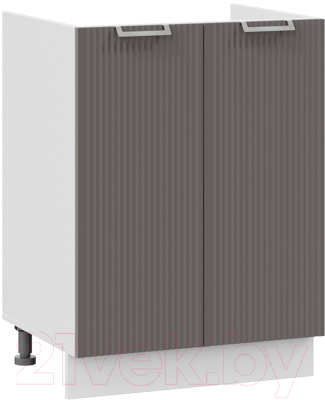 Шкаф под мойку ТриЯ Кимберли 1Н6М (белый/муссон) - фото