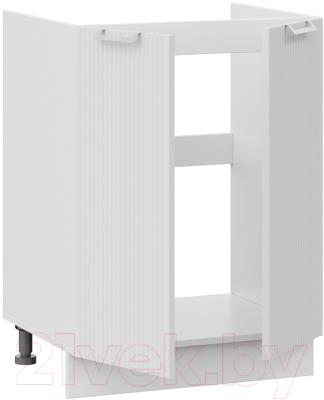 Шкаф под мойку ТриЯ Кимберли 1Н6М (белый/сноу)