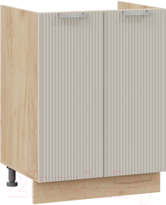 Шкаф под мойку ТриЯ Кимберли 1Н6М (дуб крафт золотой/крем) - фото
