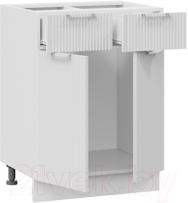 Шкаф-стол кухонный ТриЯ Кимберли 1Н6Я1 (белый/сноу)