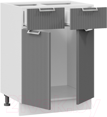 Шкаф-стол кухонный ТриЯ Кимберли 1Н6Я1 (белый/титан)
