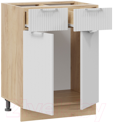 Шкаф-стол кухонный ТриЯ Кимберли 1Н6Я1 (дуб крафт золотой/сноу)