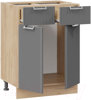 Шкаф-стол кухонный ТриЯ Кимберли 1Н6Я1 (дуб крафт золотой/титан)