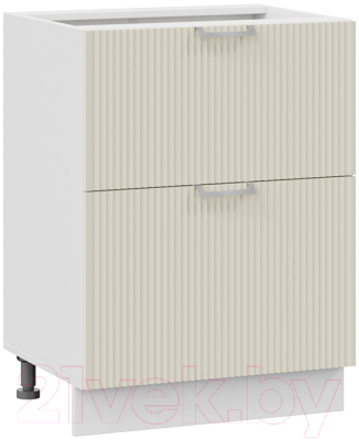 Шкаф-стол кухонный ТриЯ Кимберли 1Н6Я2 (белый/крем) - фото