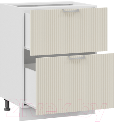 Шкаф-стол кухонный ТриЯ Кимберли 1Н6Я2 (белый/крем)