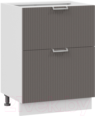 Шкаф-стол кухонный ТриЯ Кимберли 1Н6Я2 (белый/муссон) - фото