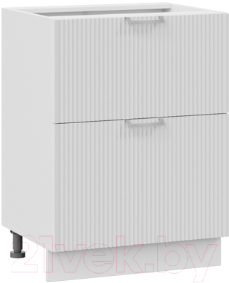 Шкаф-стол кухонный ТриЯ Кимберли 1Н6Я2 (белый/сноу) - фото