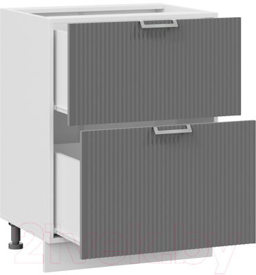 Шкаф-стол кухонный ТриЯ Кимберли 1Н6Я2 (белый/титан)