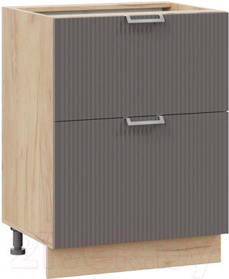 Шкаф-стол кухонный ТриЯ Кимберли 1Н6Я2 (дуб крафт золотой/муссон) - фото