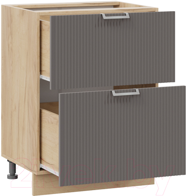 Шкаф-стол кухонный ТриЯ Кимберли 1Н6Я2 (дуб крафт золотой/муссон)