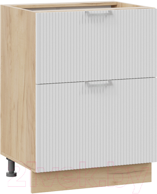 Шкаф-стол кухонный ТриЯ Кимберли 1Н6Я2 (дуб крафт золотой/сноу) - фото