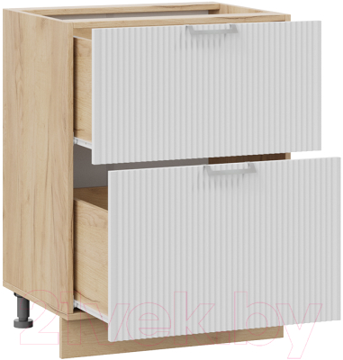 Шкаф-стол кухонный ТриЯ Кимберли 1Н6Я2 (дуб крафт золотой/сноу)