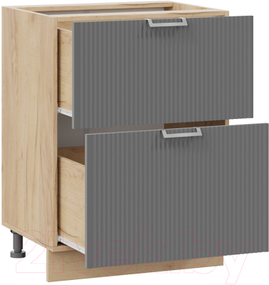 Шкаф-стол кухонный ТриЯ Кимберли 1Н6Я2 (дуб крафт золотой/титан)