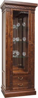 Шкаф с витриной Гомельдрев Ривьера ГМ 5806-01 Береза - фото