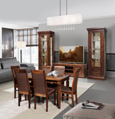 Шкаф с витриной Гомельдрев Ривьера ГМ 5806-01 Береза