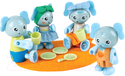 Набор фигурок игровых Hape Семья слонов / E3527_HP - фото