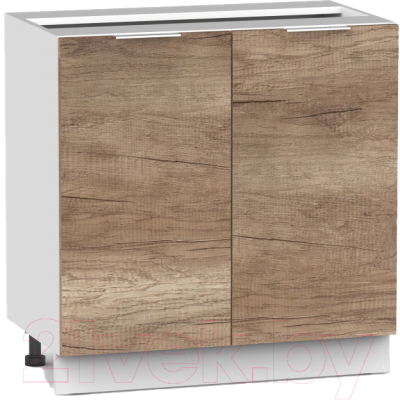 Шкаф-стол кухонный Интермебель Микс Топ ШСР 850-3-800 без столешницы (дуб каньон) - фото