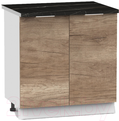 Шкаф под мойку Интермебель Микс Топ ШСРМ 850-4-800 (дуб каньон/тунис) - фото