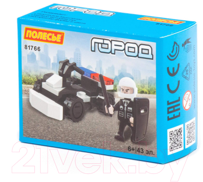 Конструктор Полесье Классик Город. Полиция-6 / 81766