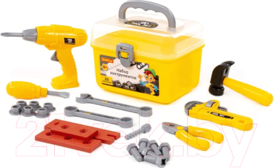 Набор инструментов игрушечный Полесье В чемоданчике №27 / 92410 - фото