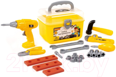 Набор инструментов игрушечный Полесье В чемоданчике №27 / 92410