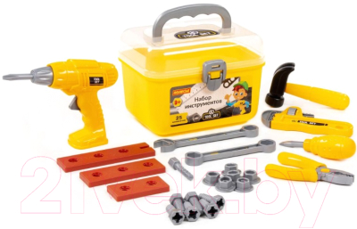 Набор инструментов игрушечный Полесье В чемоданчике №27 / 92410