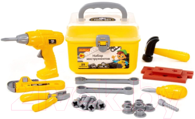 Набор инструментов игрушечный Полесье В чемоданчике №27 / 92410