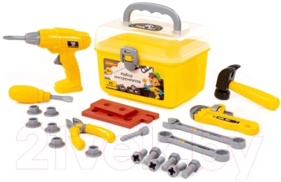 Набор инструментов игрушечный Полесье В чемоданчике №27 / 92410