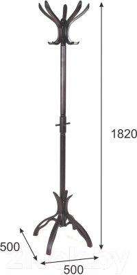 Вешалка для одежды Мебелик В 12Н (венге)