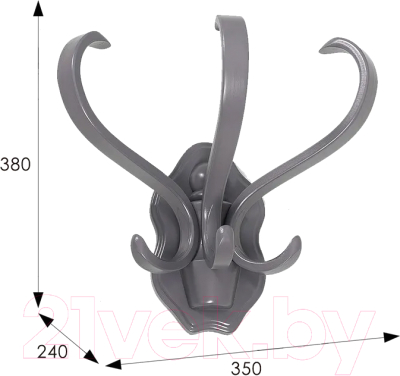 Вешалка для одежды Мебелик В 3Н