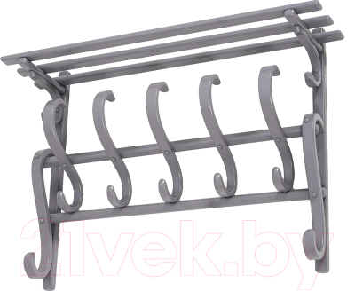 Вешалка для одежды Мебелик В 7Н (серый) - фото