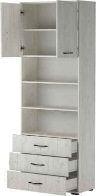 Шкаф Памир Италия ШК3Я-800 (крафт белый)