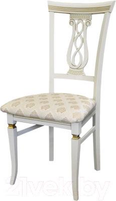 Стул Мебелик Агнесс (слоновая кость/золото/маркус ваниль) - фото
