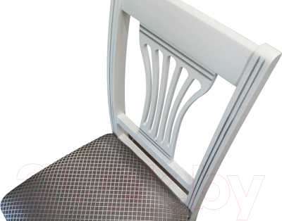 Стул Мебелик Анри (белый/серебристый/атина серебристый)