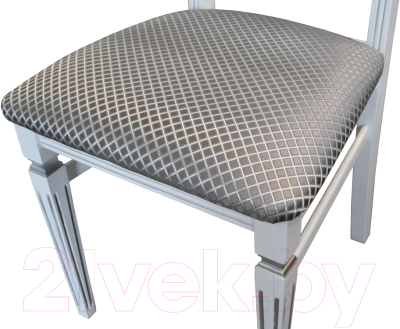 Стул Мебелик Анри (белый/серебристый/атина серебристый)