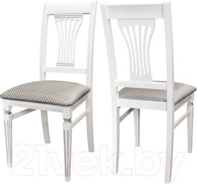 Стул Мебелик Анри (белый/серебристый/атина серебристый)