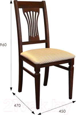 Стул Мебелик Анри (орех/атина золото)