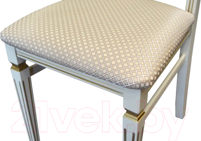 Стул Мебелик Анри (слоновая кость/золото/атина ваниль)