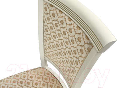 Стул Мебелик Бонита (слоновая кость/золото/яра даймонд)