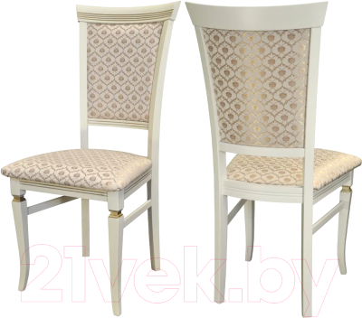 Стул Мебелик Бонита (слоновая кость/золото/яра даймонд)