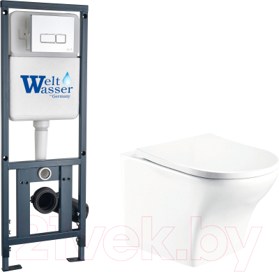 Унитаз подвесной с инсталляцией WeltWasser Marberg 410+ Odenbach 004 GL-WT+ Mar410 SE - фото