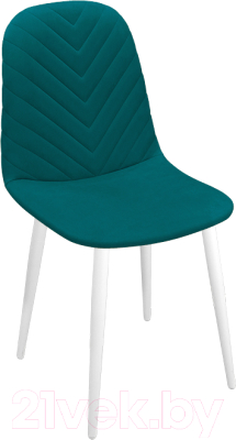Стул ТриЯ Шерри К1С (белый матовый/велюр Confetti Izumrud) - фото