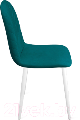 Стул ТриЯ Шерри К1С (белый матовый/велюр Confetti Izumrud)