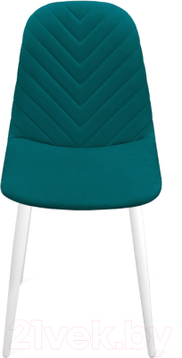 Стул ТриЯ Шерри К1С (белый матовый/велюр Confetti Izumrud)