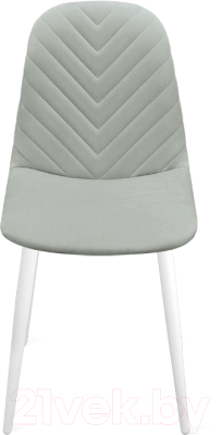 Стул ТриЯ Шерри К1С (белый матовый/велюр Confetti Silver)