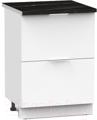 Шкаф-стол кухонный Интермебель Микс Топ ШСР 850-11-500 (белый премиум/тунис) - фото