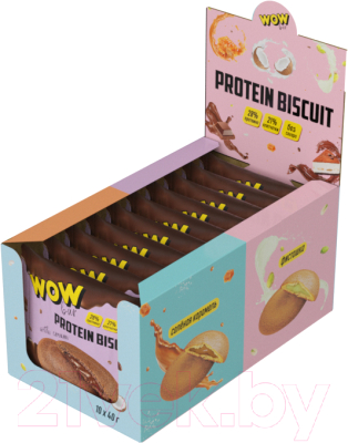 Протеиновое печенье Prime Kraft Wowbar Protein Biscuit - фото