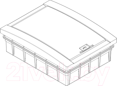 Бокс пластиковый Adal Pano Внутренний 12 / MD9307-B
