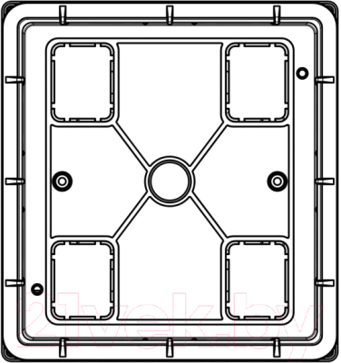 Бокс пластиковый Adal Pano Внутренний 4 / MD9317-B