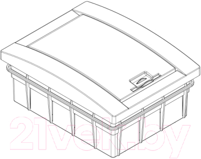 Бокс пластиковый Adal Pano Внутренний 8 / MD9305-B